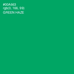 #00A663 - Green Haze Color Image
